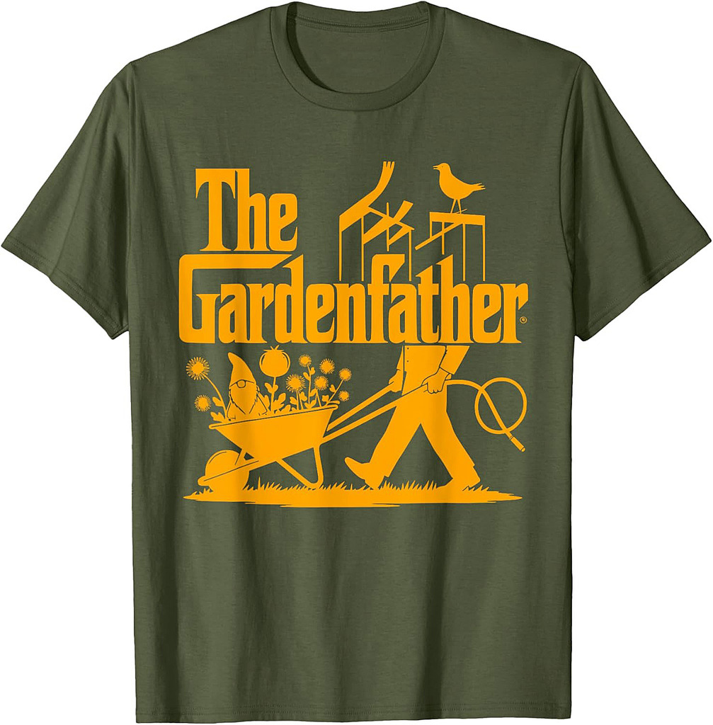 The Gardenfather Funny Gardening Dad Husband, Plant Lover Father T-Shirt