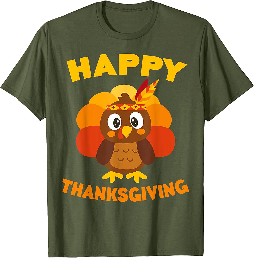 Happy Thanksgiving Shirt Men Women Family Turkey Day T-Shirt