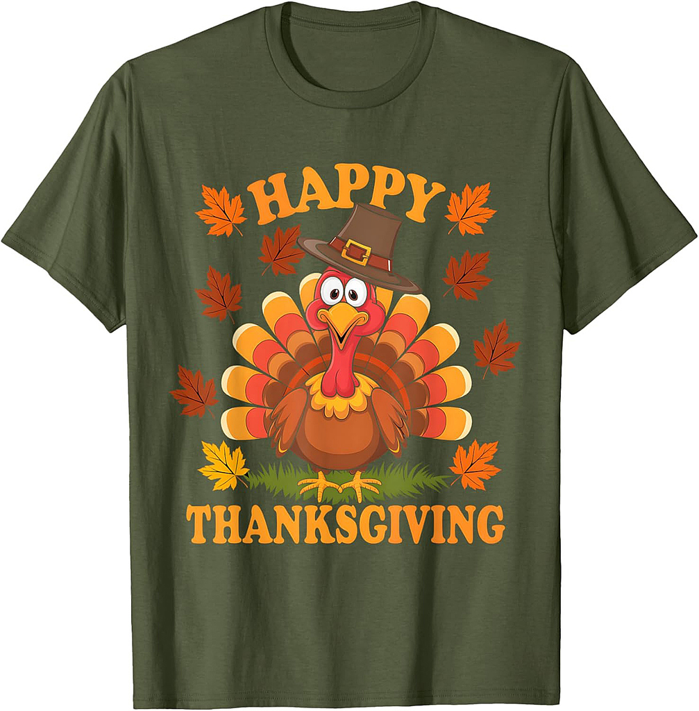 Happy Thanksgiving Funny Turkey Family Dinner Thanksgiving T-Shirt