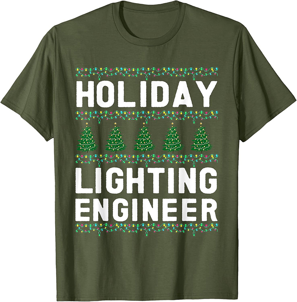 Holiday Lighting Engineer Christmas Thanksgiving Lighting T-Shirt