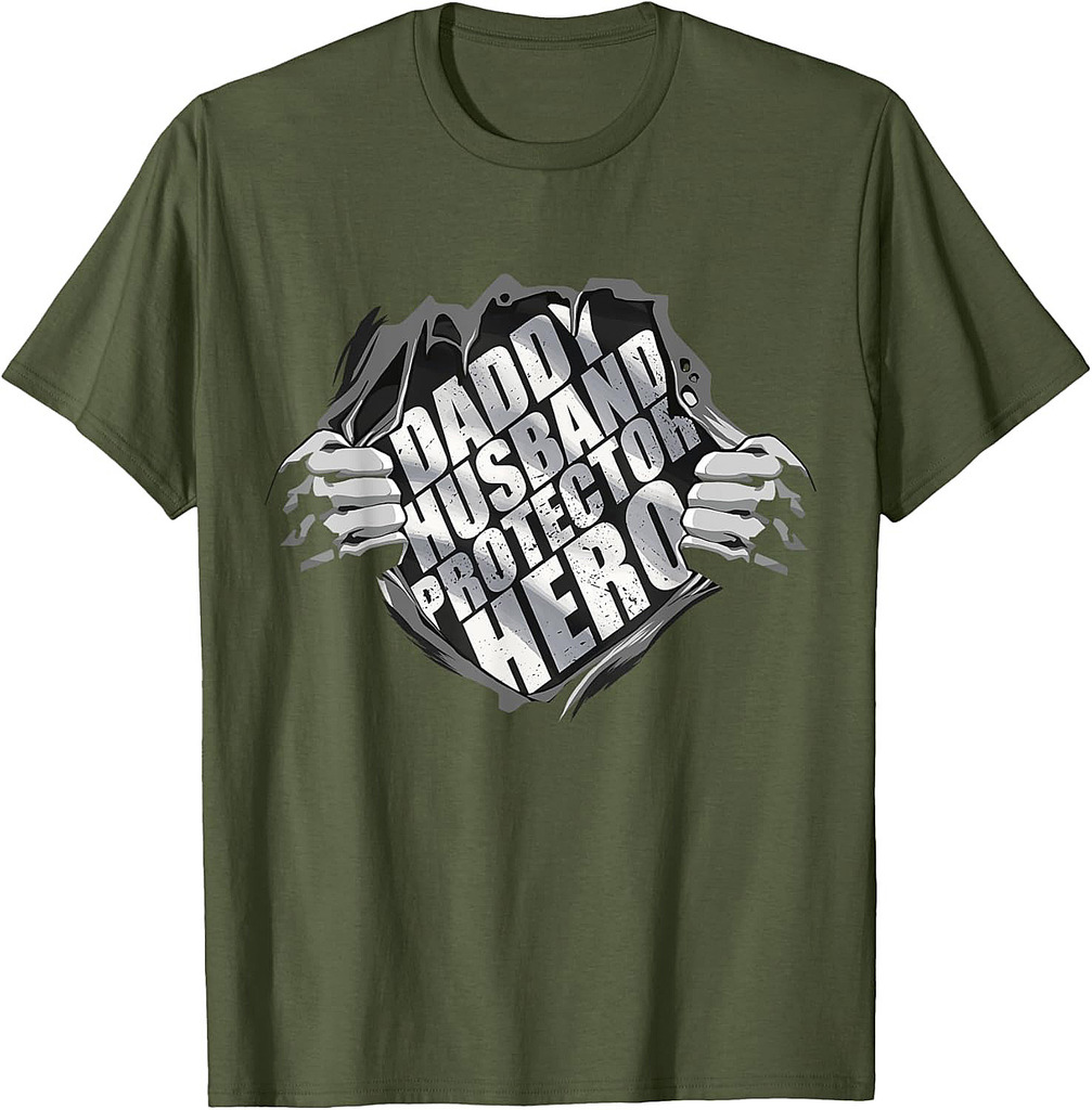 Daddy Husband Protector Hero Father´s Day T-Shirt