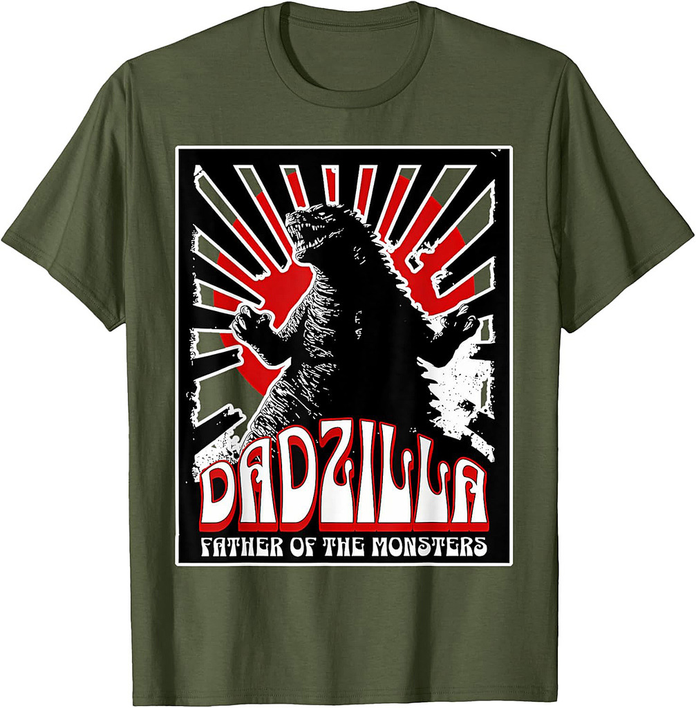 Vintage Dadzilla Father Of The Monsters Fathers Day T-Shirt