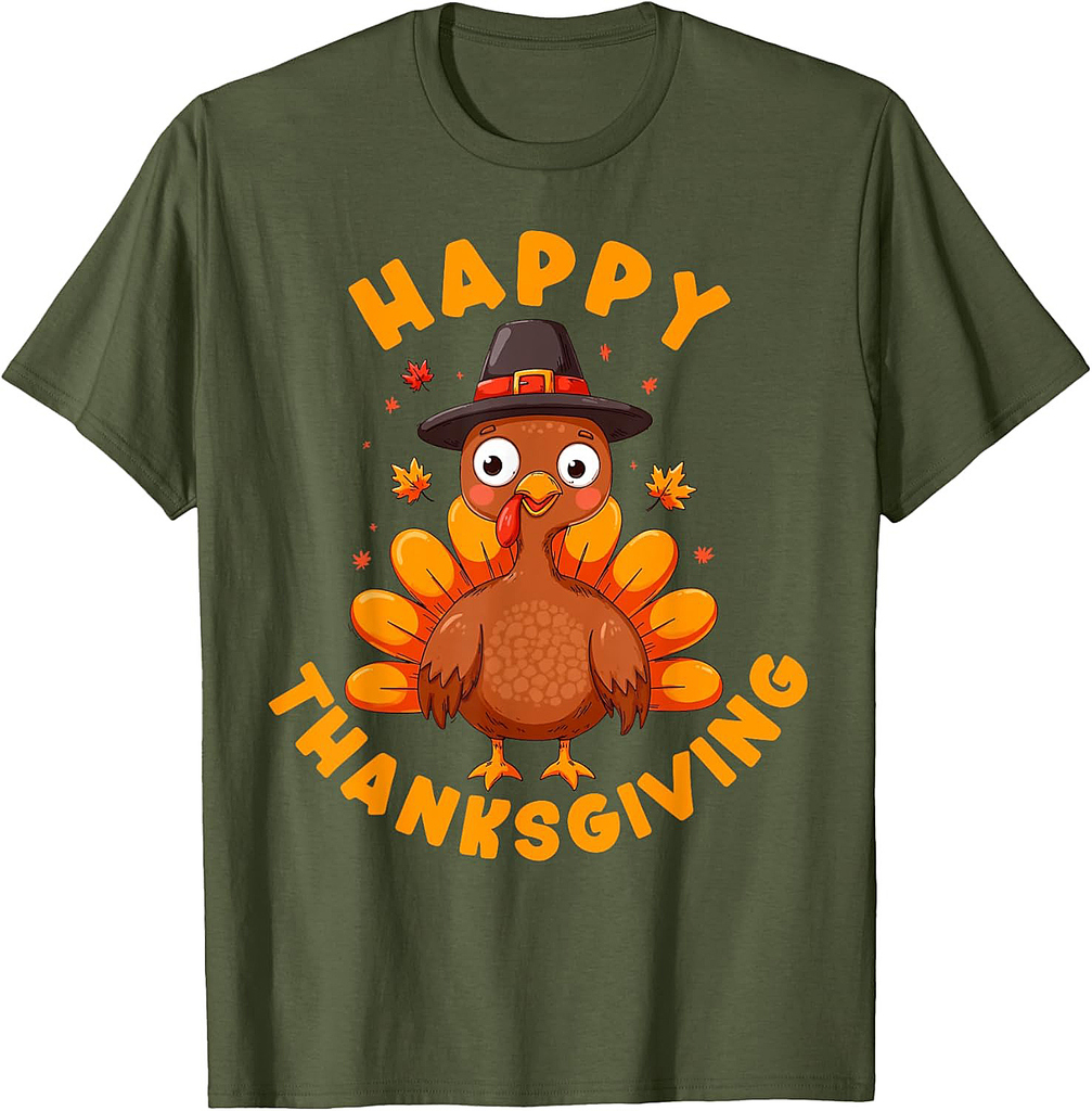 Happy Thanksgiving For Turkey Day Family Dinner Men Women T-Shirt