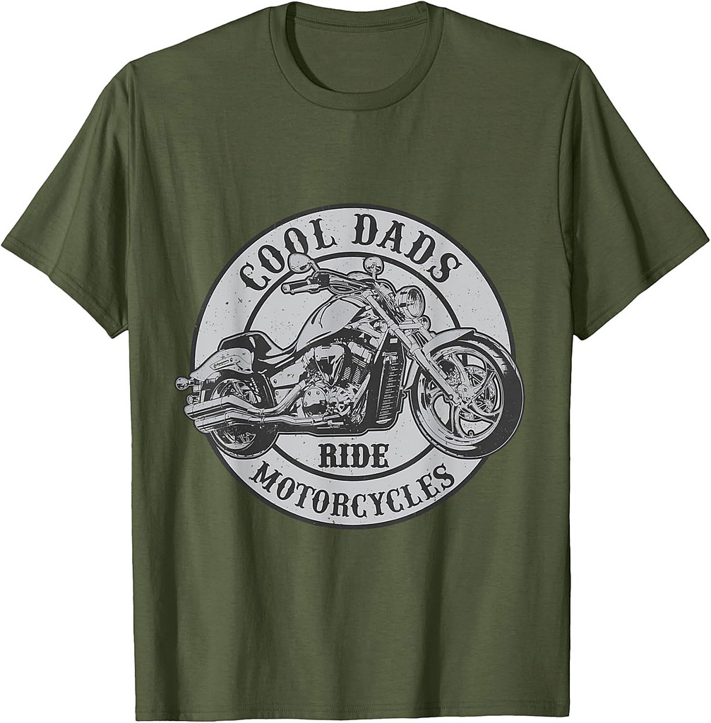 Cool Dad Ride Motorcycles Novelty Rider Dads T-Shirt