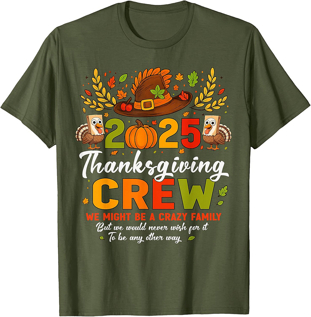 Thanksgiving 2025 Thanksgiving Crew Family Matching T-Shirt