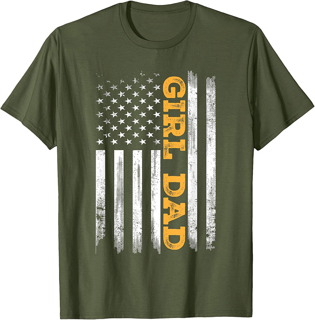 Girl Dad Father's Day Dad Daughter, Dad Of Girls Outnumbered T-Shirt