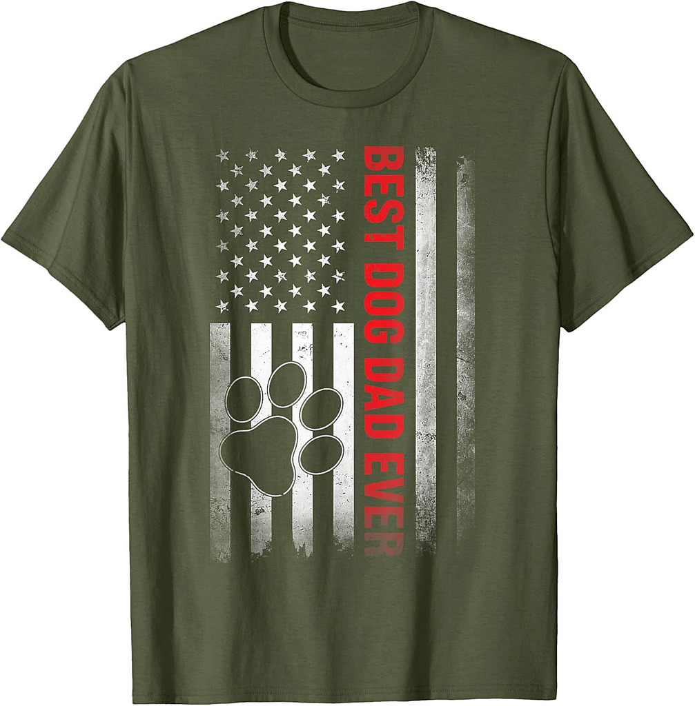 Funny Dad Fathers Day Dog Dad T-Shirt