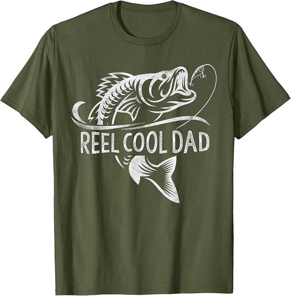 Reel Cool Dad Fishing Gifts Dad Father's Day T-Shirt