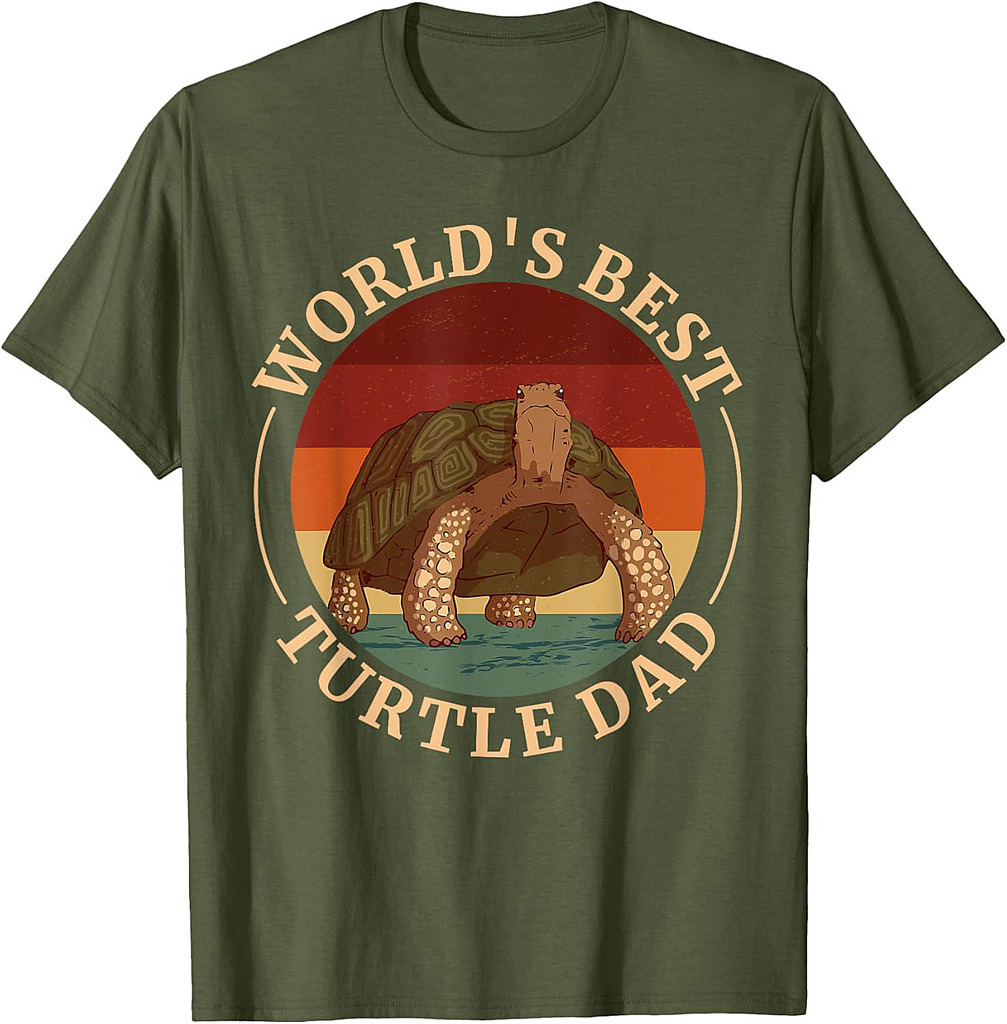 Turtle Animal Lovers Ocean Father Sea Turtle Dad T-Shirt