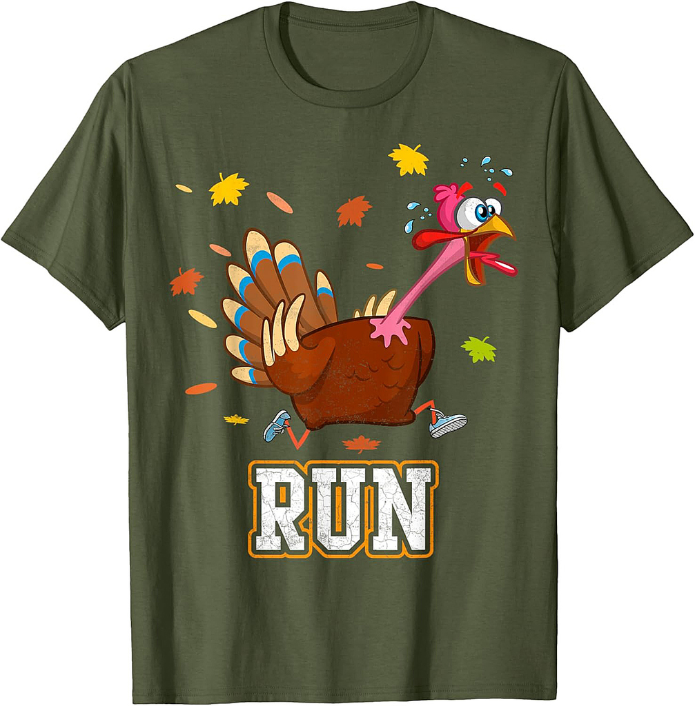 Thanksgiving Turkey Running Outfit Gear Costume Turkey Trot T-Shirt