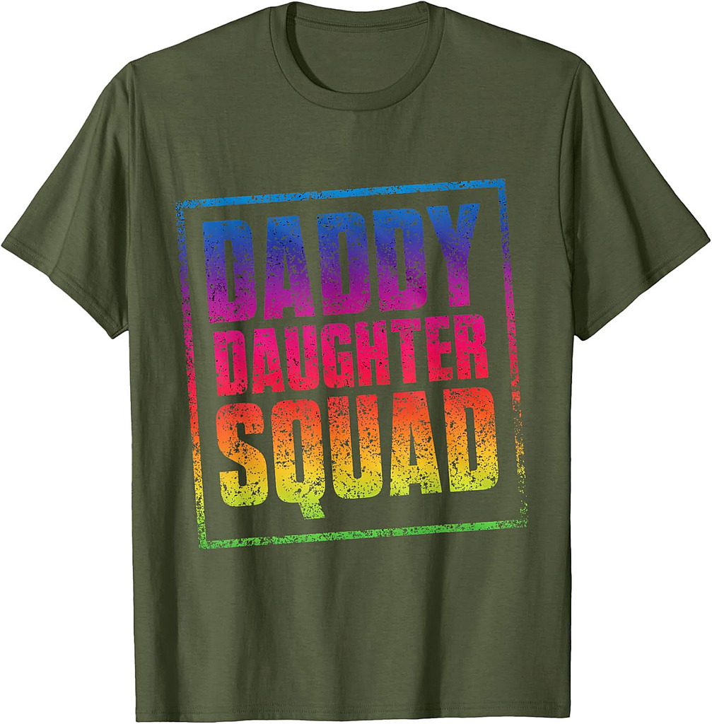 Daddy Daughter Squad Dad Matching Daughters Father Daughter T-Shirt