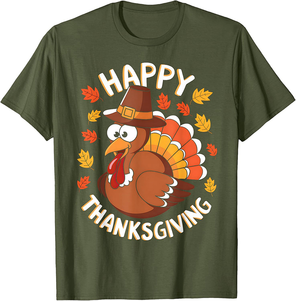 Happy Thanksgiving Funny Turkey Family Dinner Thanksgiving T-Shirt