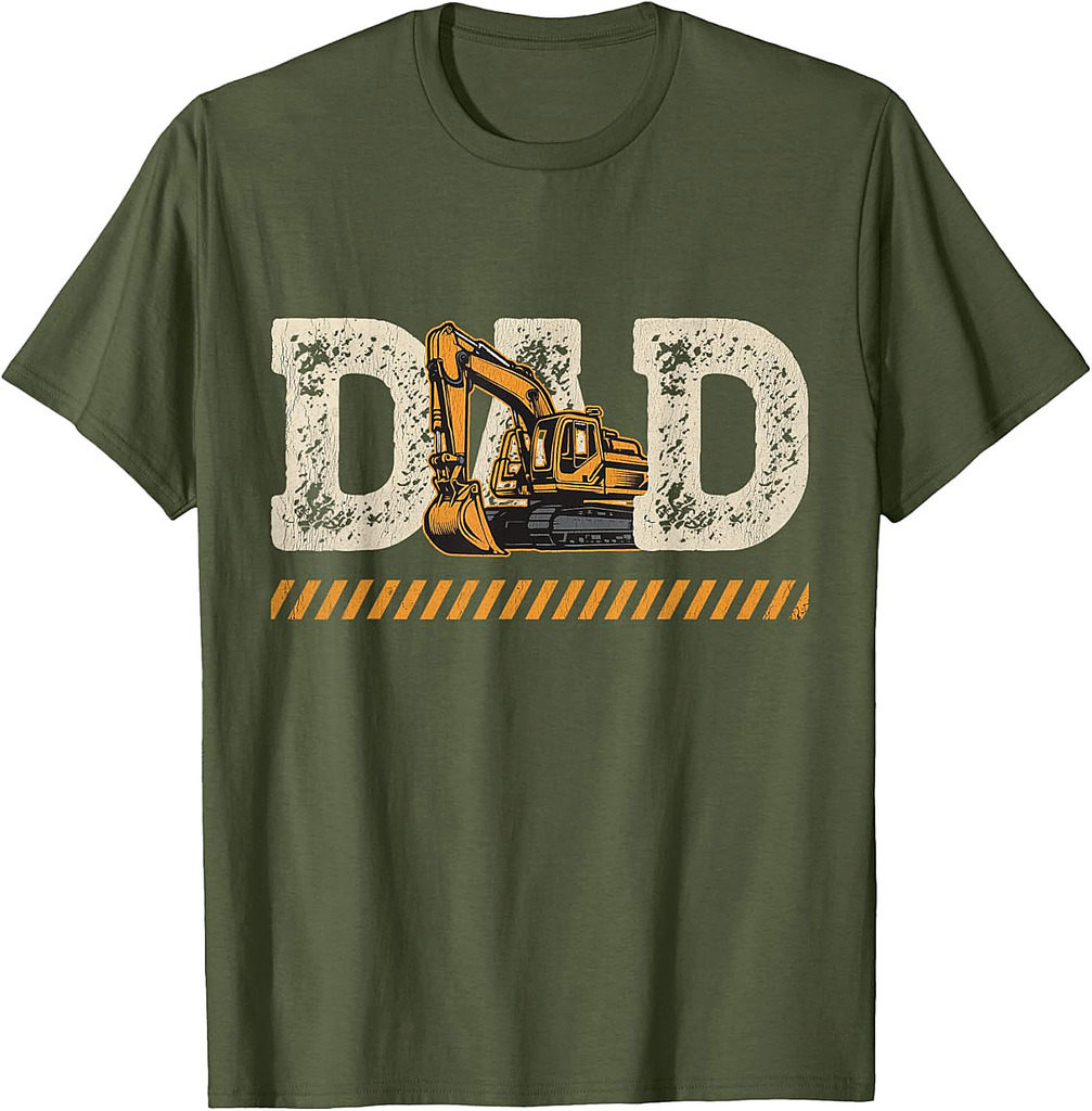Excavator Dad Father's Day Construction Father Birthday T-Shirt