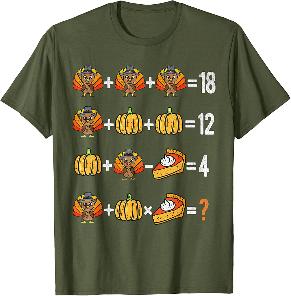 Thanksgiving Order of Operations Thanksgiving Math Teacher T-Shirt