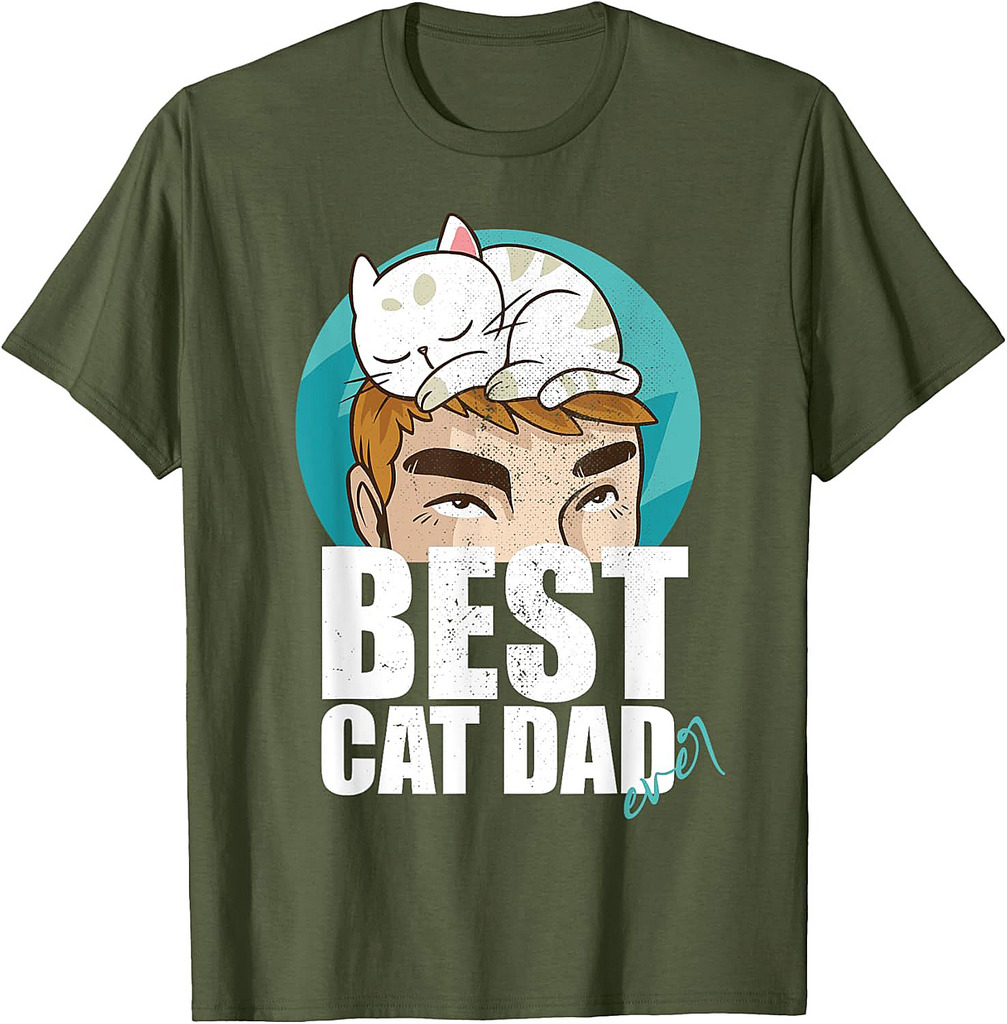 Best Cat Dad Ever Father's Day T-Shirt