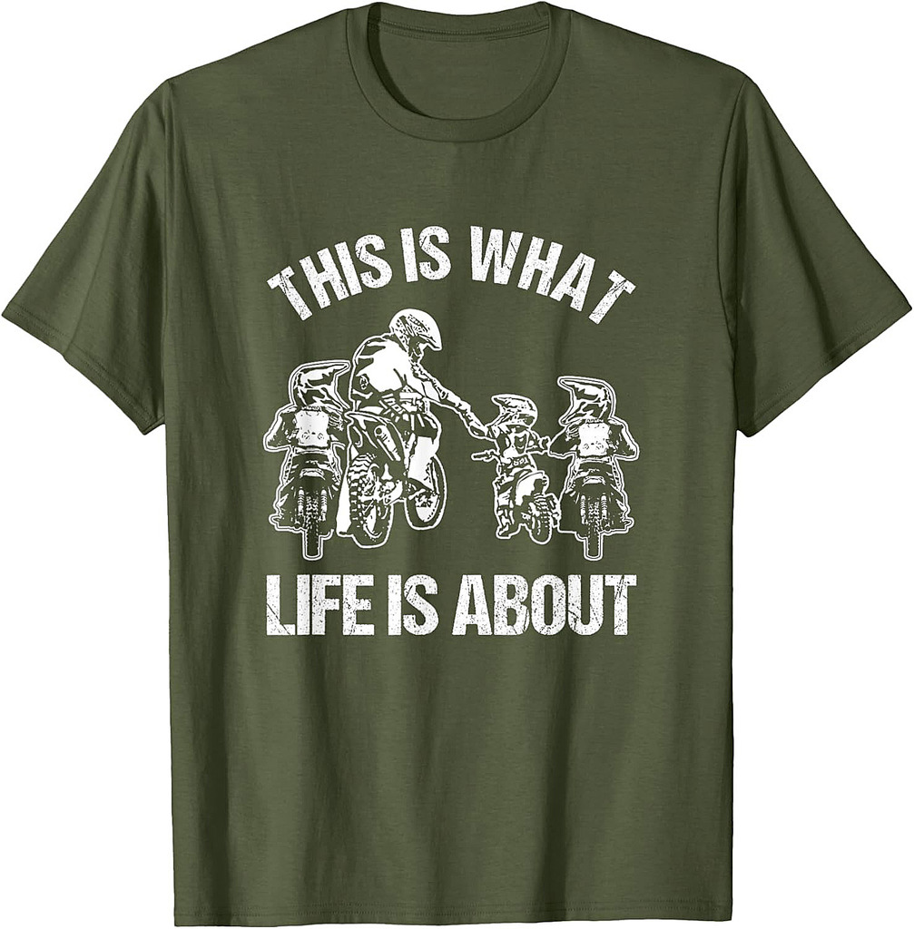 Motocross Dirt Bike Motorcycle Father Dad Motorsport T-Shirt