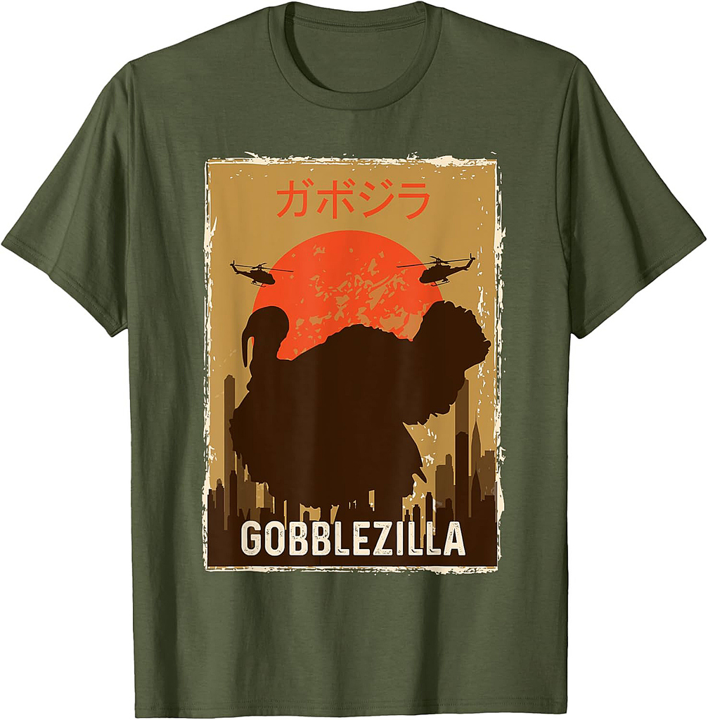 Gobblezilla Turkey Gobblezilla Turkey Thanksgiving T-Shirt