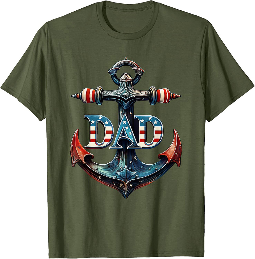 Dad Anchoring Our Life | Father’s Day Vintage Collection T-Shirt