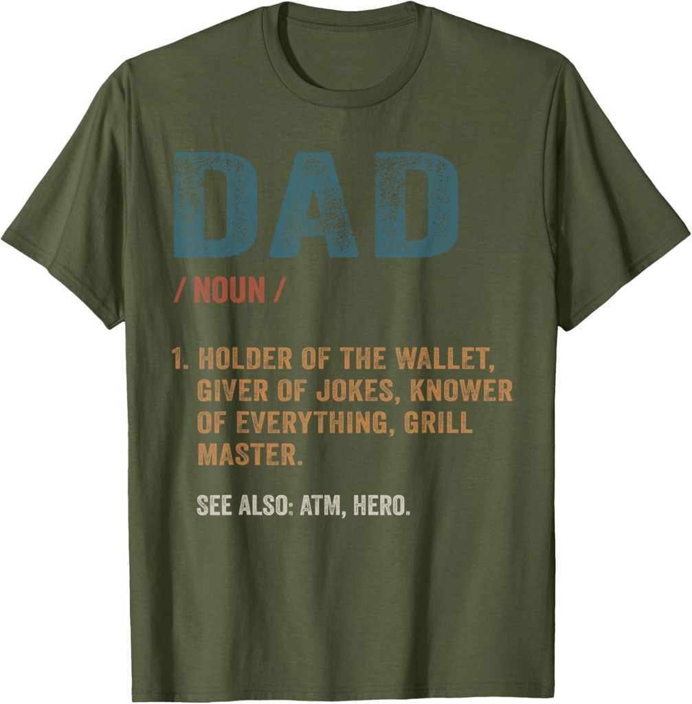 Dad Definition Funny Father's Day Dad Jokes Men T-Shirt