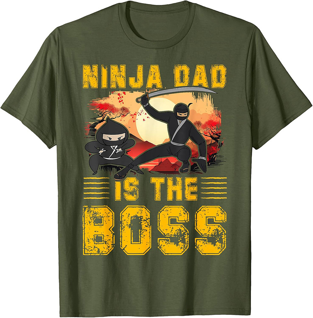 Ninja Dad is the Boss Father’s Day Love Papa Father T-Shirt