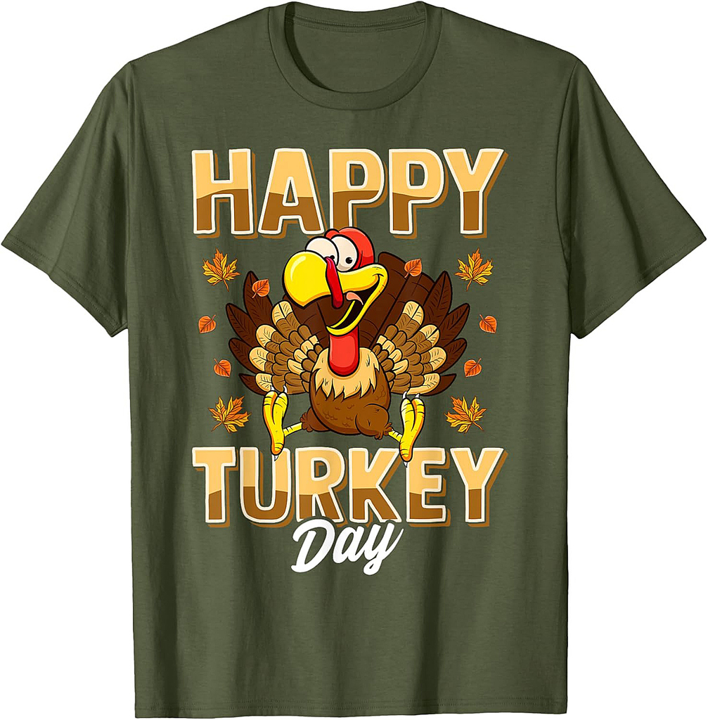 Happy Turkey Day Thanksgiving Day Holiday Gift T-Shirt