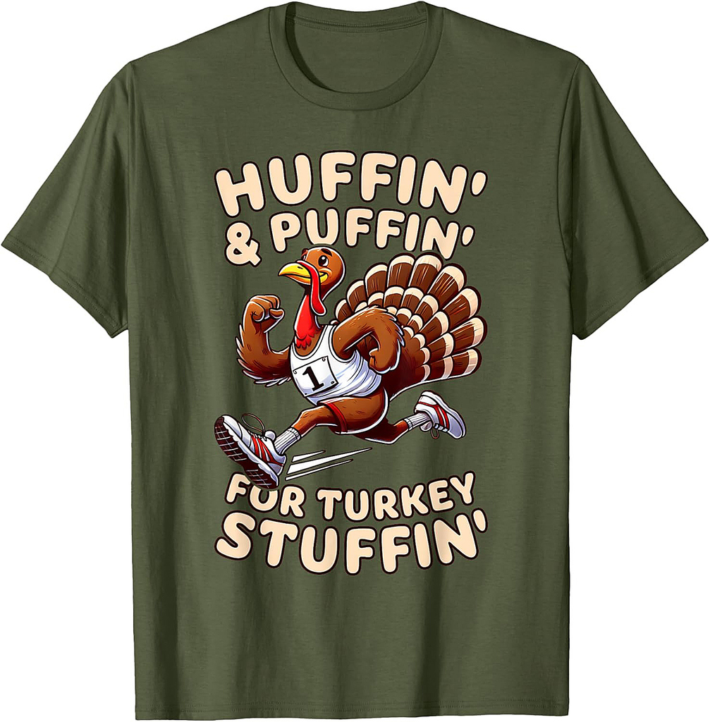 Thanksgiving Turkey Trot Running Turkey Funny T-Shirt