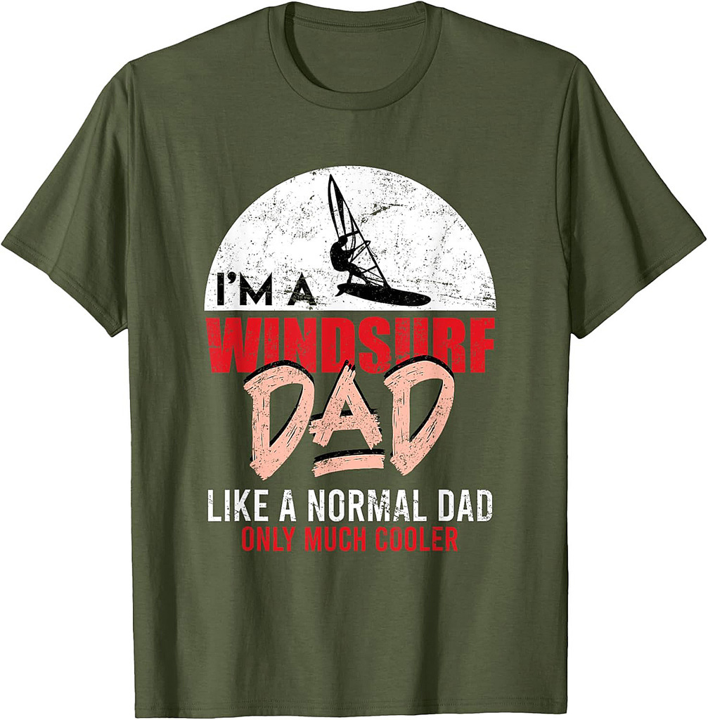 Windsurf Dad Father's Day Gift Surfer Windsurfing T-Shirt