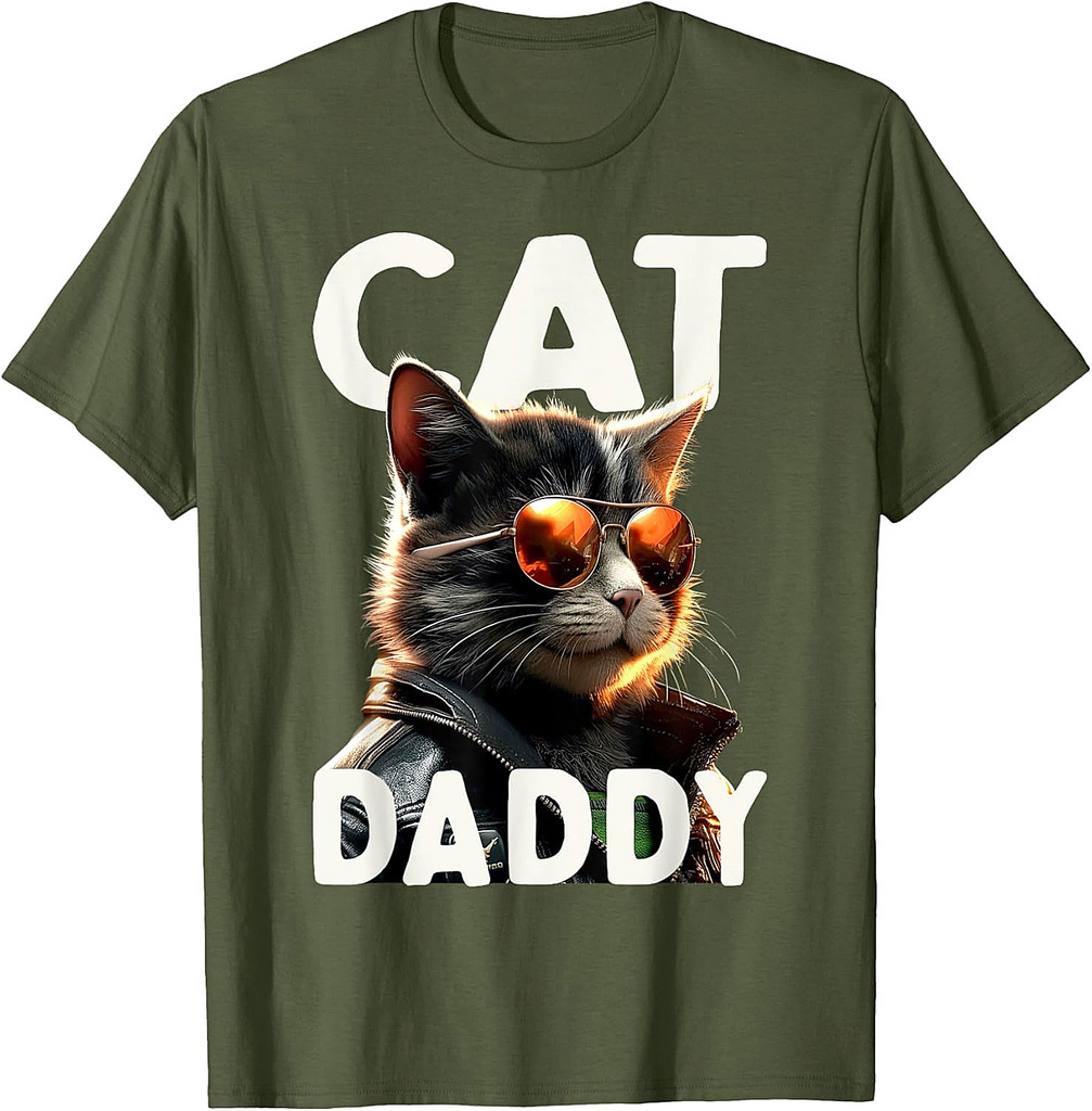 Cat Daddy Cats Dad Father Tomcat Daddy Fathers Day Cat T-Shirt