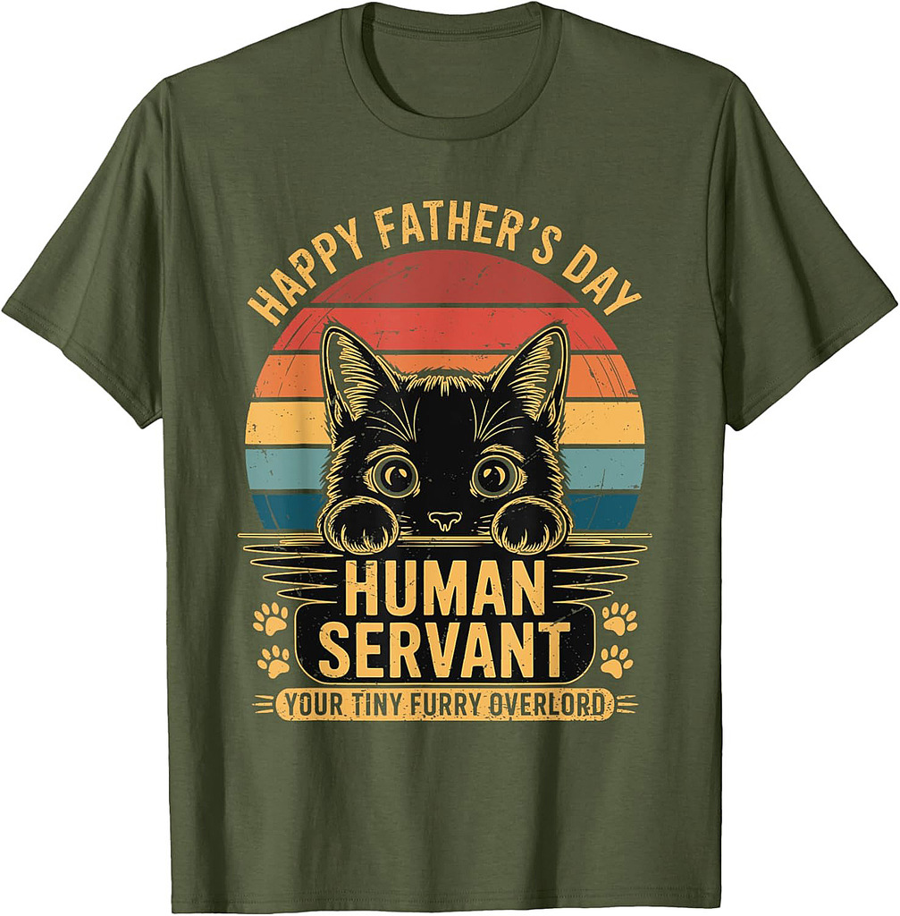 Funny Cat Dad Lover for Men Vintage Father's Day Meow Daddy T-Shirt