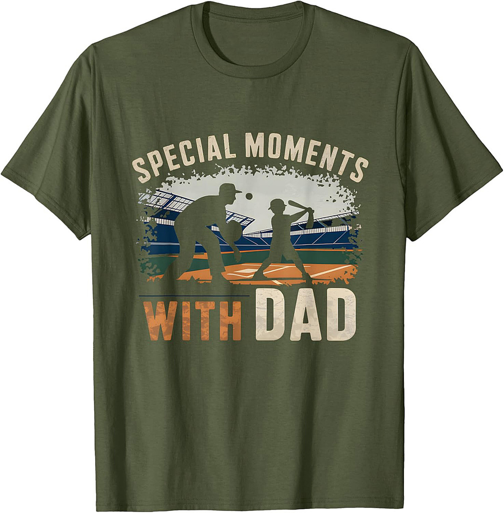Special Moments With Dad Baseball Father's Day For Boy Dad T-Shirt