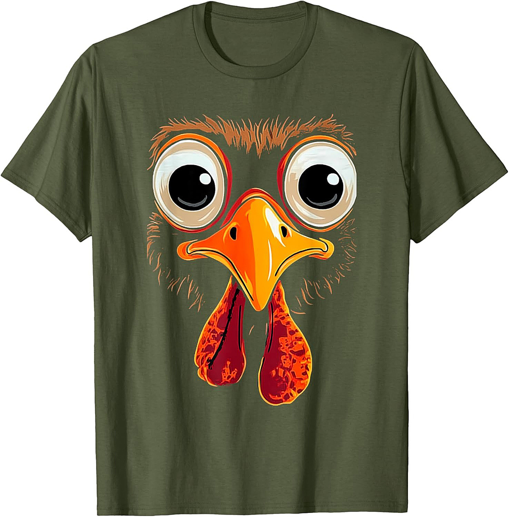 Thanksgiving Turkey Face Matching Family Costume for T-Shirt