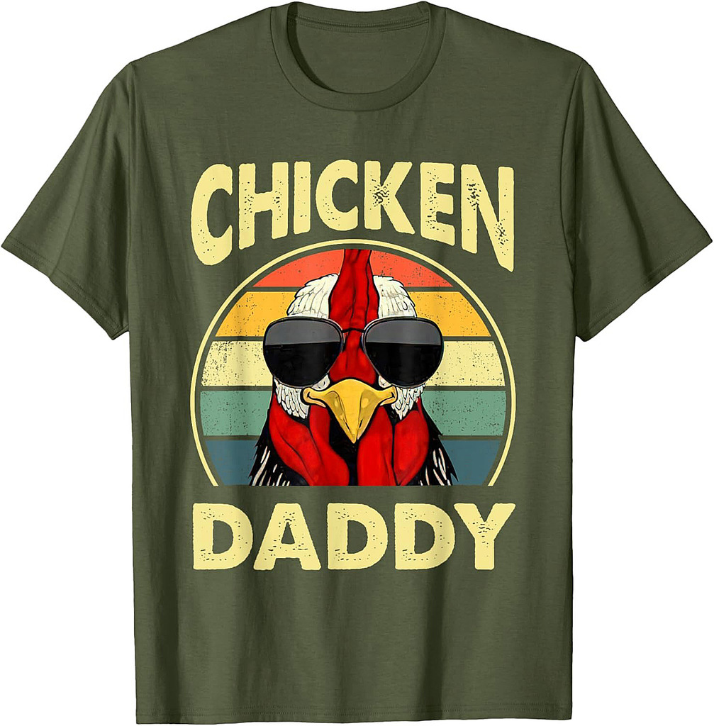 Farmer Dad Chicken Lover Fathers Day T-Shirt