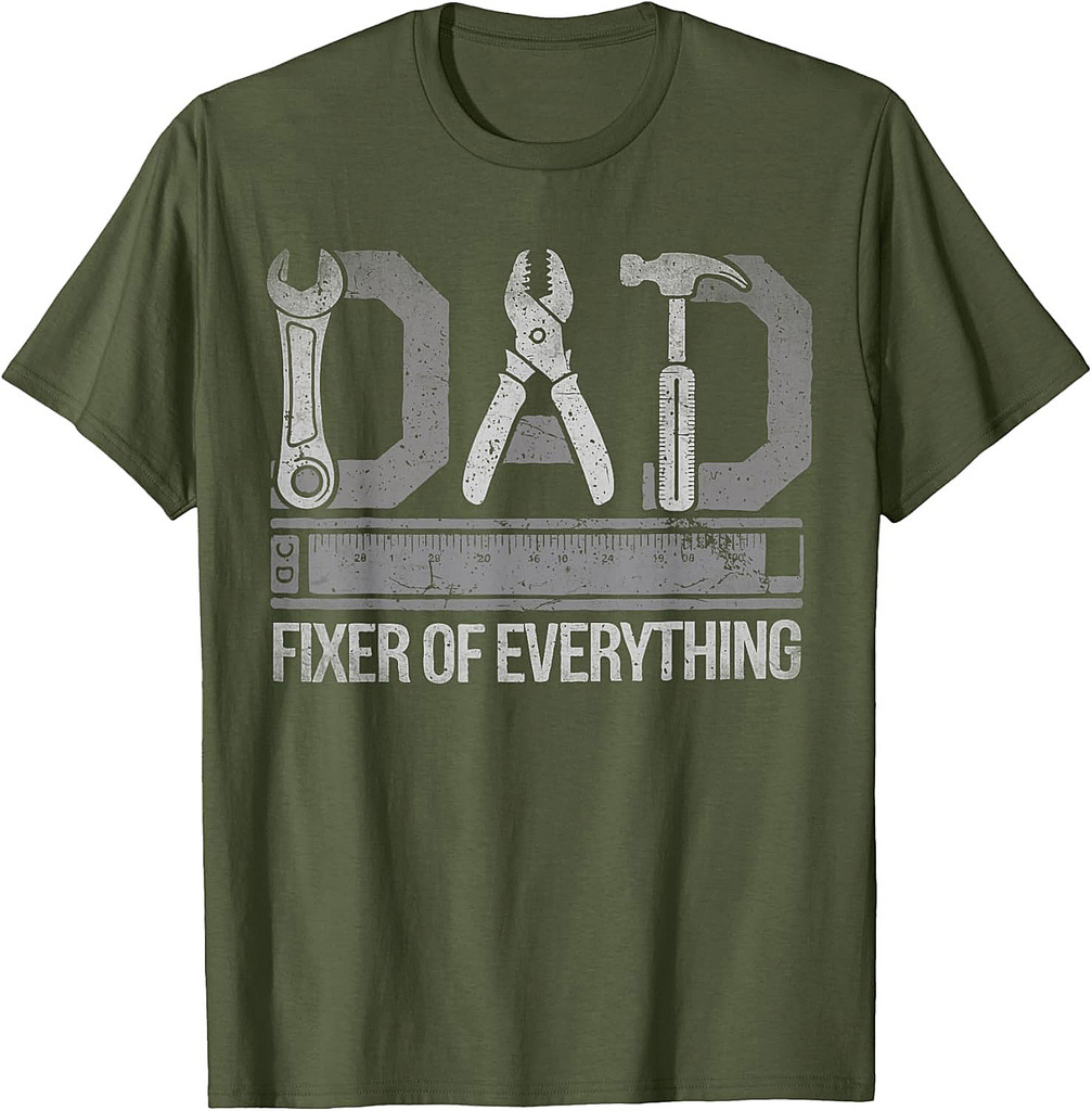 Dad Fixer Of Everything Father's Day Retro Vintage T-Shirt