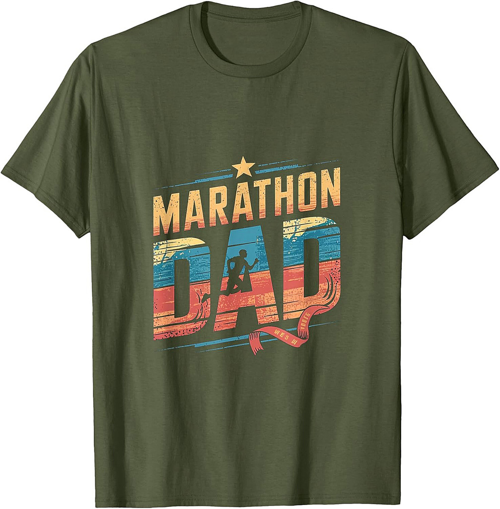 Marathon Dad Funny Running Father Runner T-Shirt