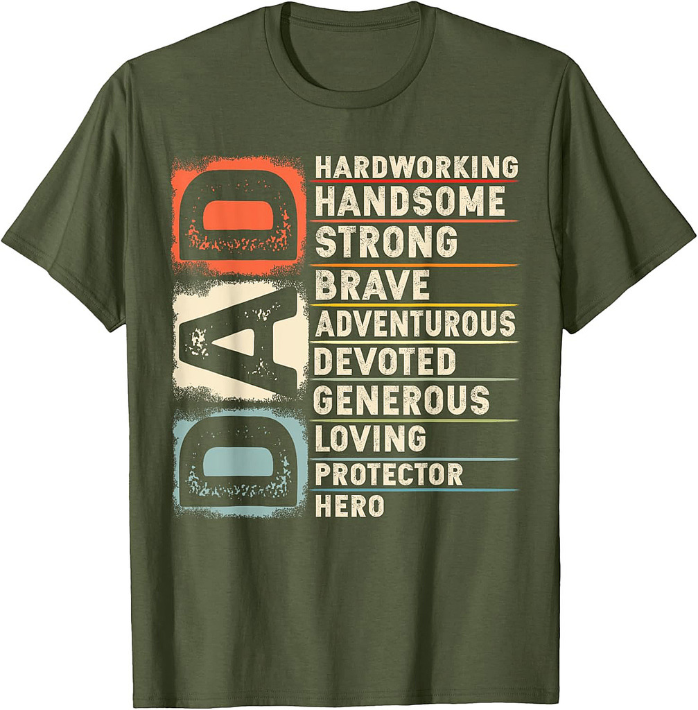 Vintage Funny Definition of Dad Retro Meme Joke Father's Day T-Shirt