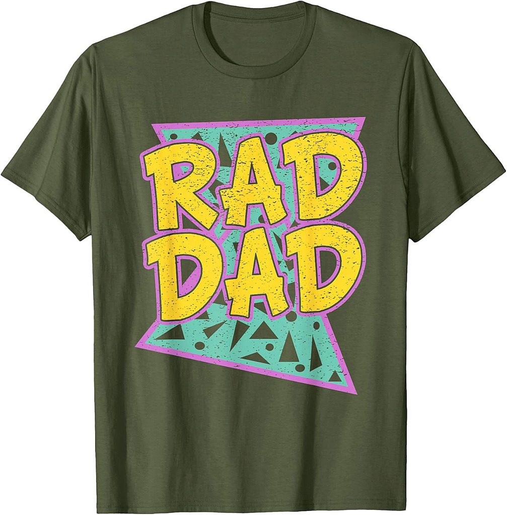 Father's Day Gift T-Shirt for Daddy Rad Dad Shirt T-Shirt