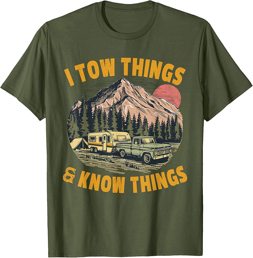 I Tow Things and I know Things Father's Day Vintage T-Shirt