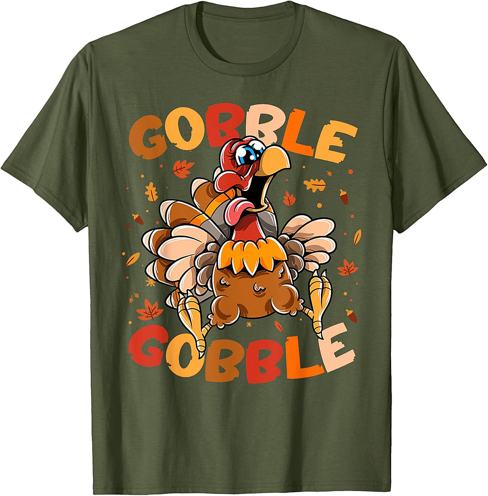 Thanksgiving Funny Turkey Gobble Gobble T-Shirt