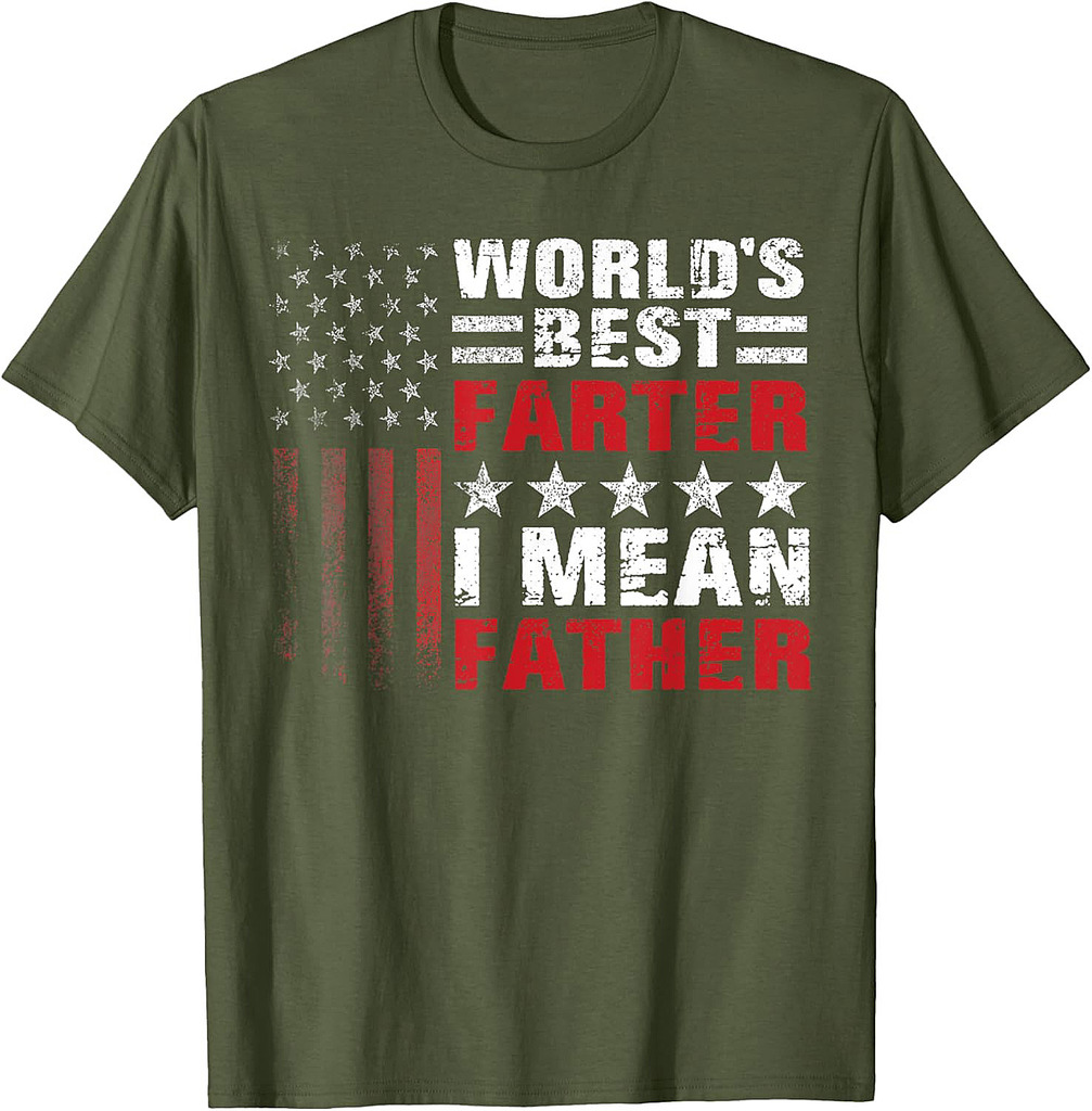 Father's Day Retro Dad World's Best Farter I Mean Father T-Shirt