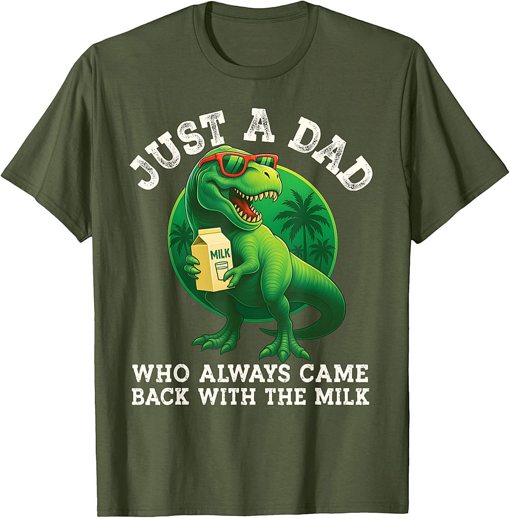Cute Daddysaurus TRex Dad Dinosaur Daddy Saurus Fathers Day T-Shirt