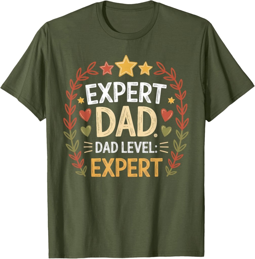 Dad Level Expert Gamer Badge Father's Day T-Shirt