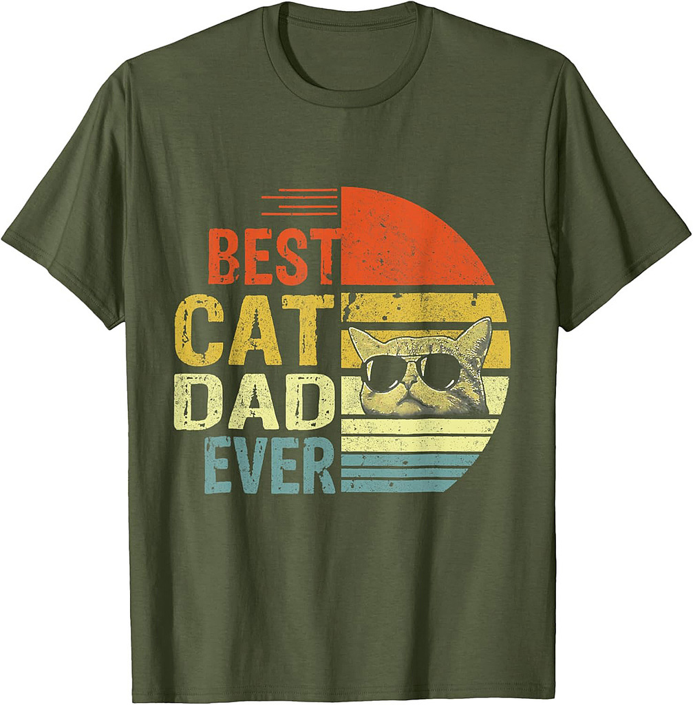 Funny Cat Daddy Father Day T-Shirt