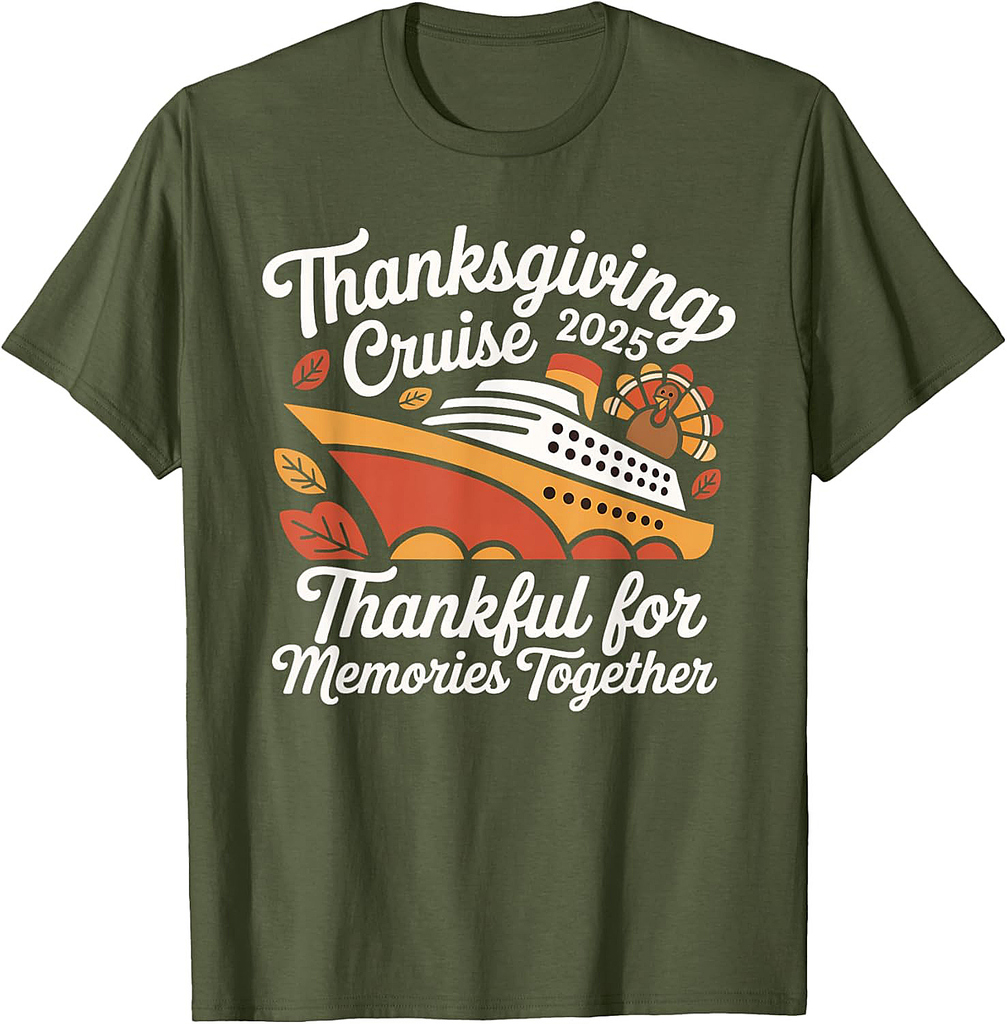 Matching Autumn Cruise Squad Family Thanksgiving Cruise 2025 T-Shirt