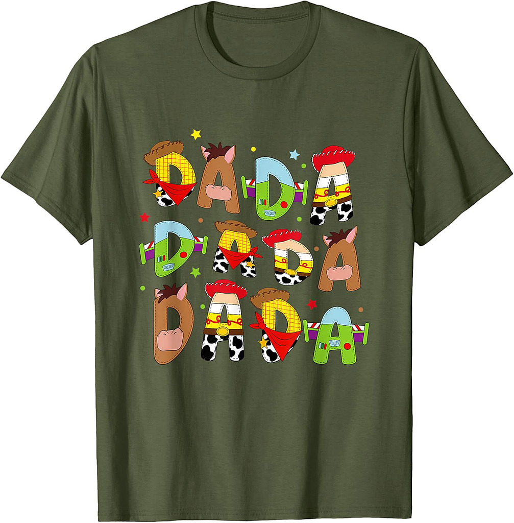 Funny Story Dada Toy Boy Dad Fathers Day Tee T-Shirt