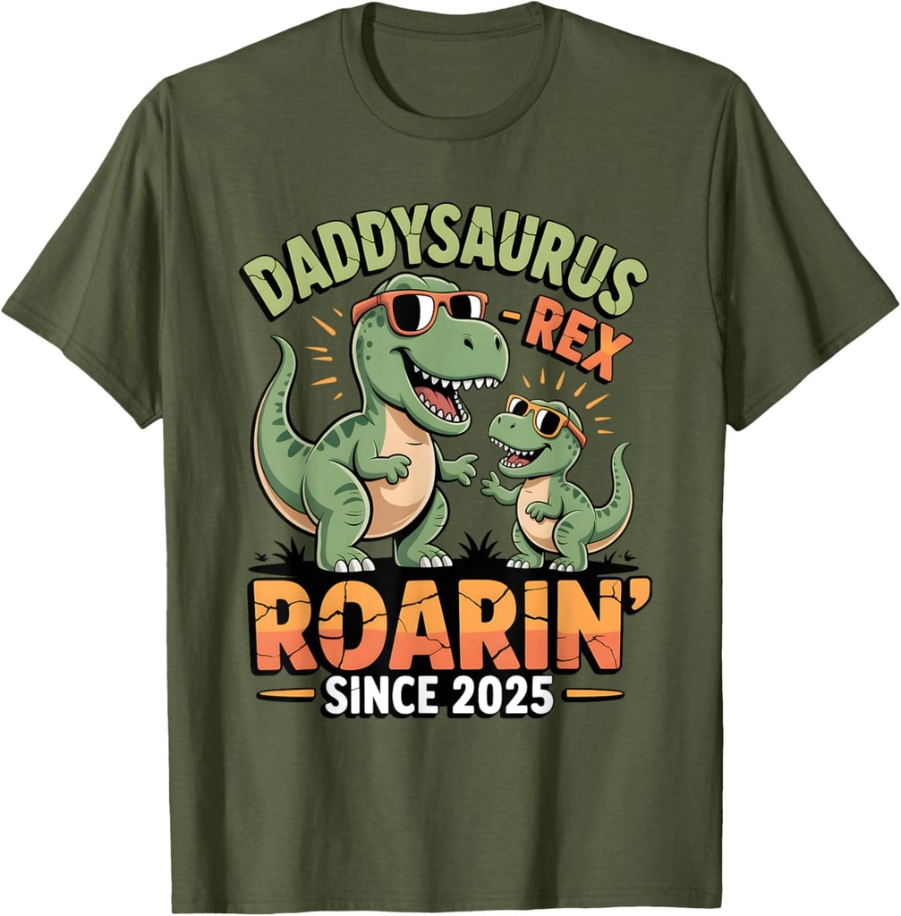 Daddysaurus Rex Funny Dinosaur Father T-Shirt
