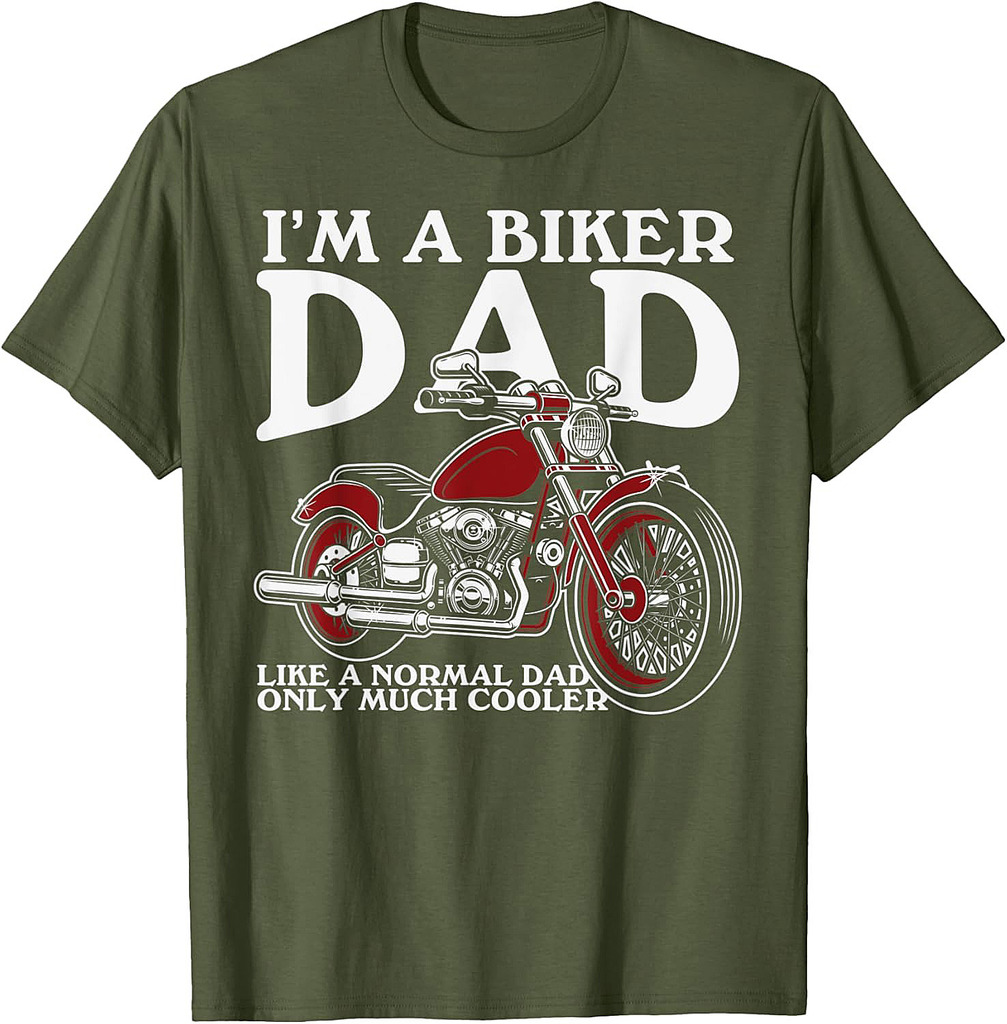 Mens Father's Day I'm a Biker Dad Motorcycle Bike T-Shirt