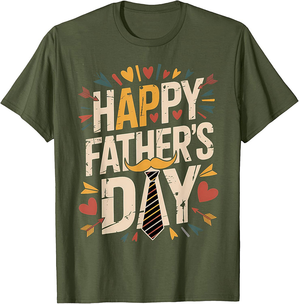 Happy Father's Day 2025 for Men Dad Grandpa Love T-Shirt
