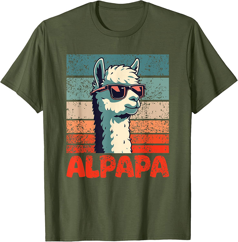 Alpapa Father's Day Best Dad Alpaca T-Shirt