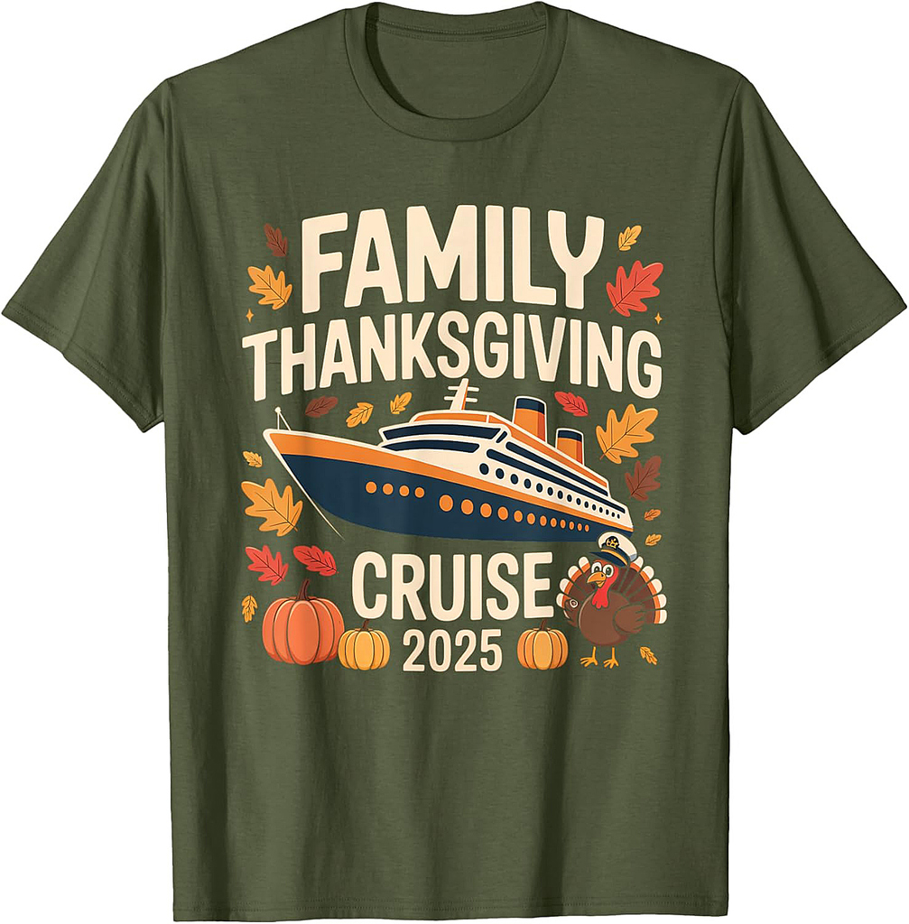 Family Thanksgiving Cruise 2025 Vacation Trip Ship Matching 01 T-Shirt