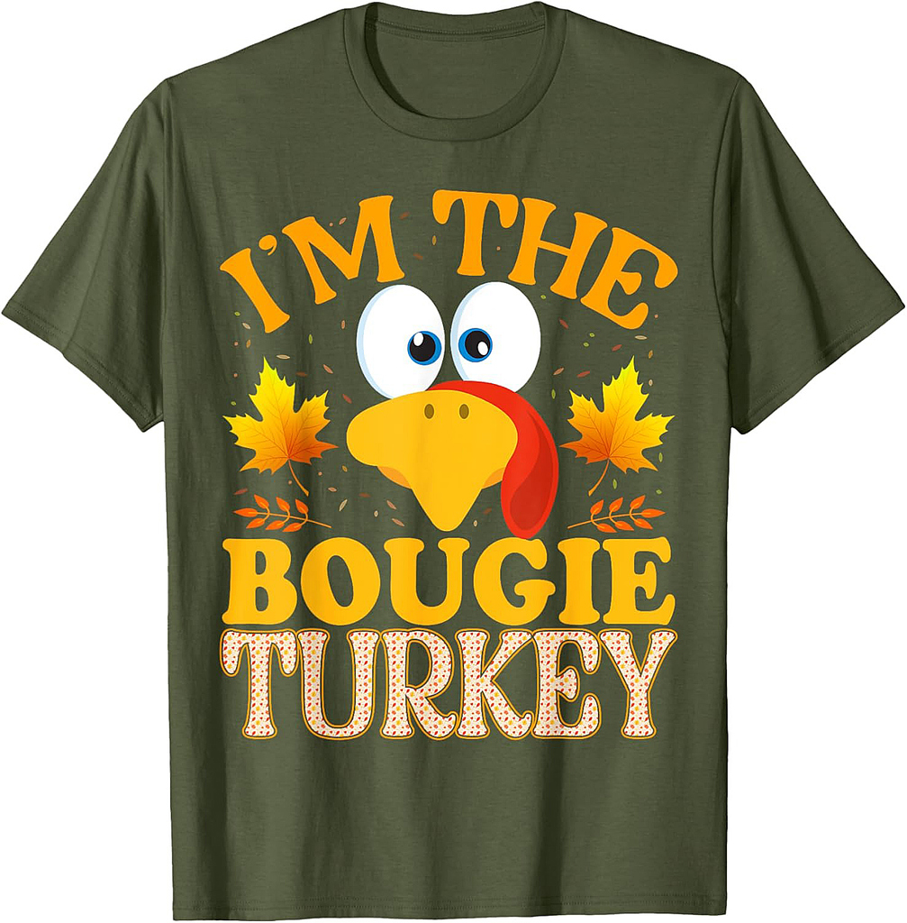 Thanksgiving I'm The Bougie Turkey Matching T-Shirt